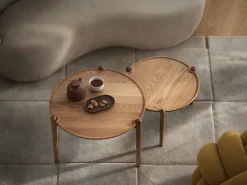 Aria coffee table, Oak, Ø60x37 cm