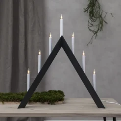 Arrow advent candelabra 64.5 cm, Grey