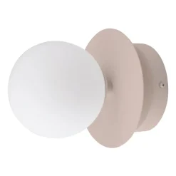 Art Deco IP44 wall lamp/ceiling lamp, Mud-white