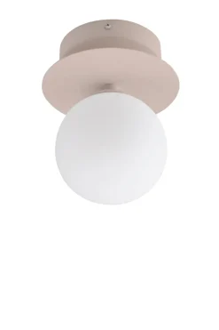 Art Deco IP44 wall lamp/ceiling lamp, Mud-white