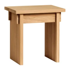 Artisan stool 30x40 cm, Warm lacquered oak