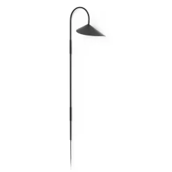 Arum swivel tall wall lamp, Black