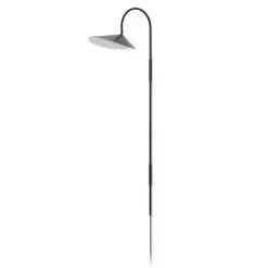 Arum swivel tall wall lamp, Black