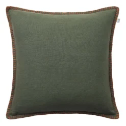 Arun cushion cover 50x50 cm, Forest green-terracotta