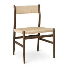 Arv chair woven back and seat, Smoke oiled oak-paper ribbon