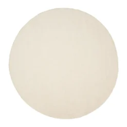 Asko round rug, White, Ø240 cm
