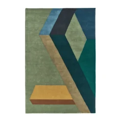 ASPEKT wool rug Pavilion Petroleum, 250x350 cm