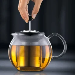 Assam teapot chrome, 1 l
