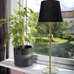Astrid lamp base, brushed brass