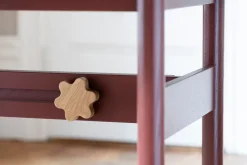 Ateljé Table, Oak-red stained-knob in oak