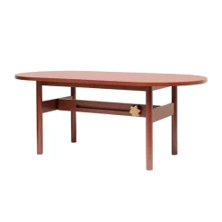 Ateljé Table, Oak-red stained-knob in oak