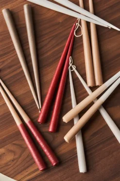 Atmosphere long candle 4 pack 32 cm, Sand