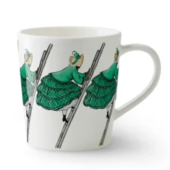 Aunt Green mug with handle, 40 cl
