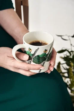 Aunt Green mug with handle, 40 cl