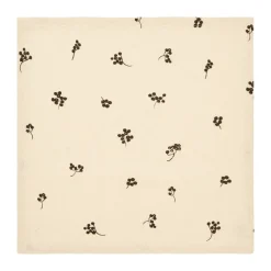 Baies cotton napkin 40x40 cm 4-pack, Natural-dark chocolate