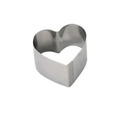 Baking Mold Heart Ø14 cm, Stainless steel