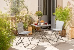 Balcony chair, Titanium/grey