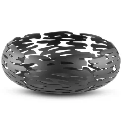 Barknest round basket, black