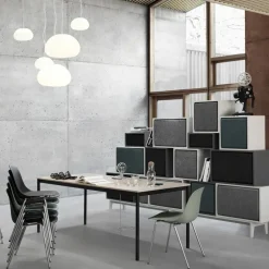 Base dining table, White. plywood edge. 190x85cm