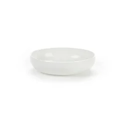 Base side plate with high rim white, 12 cm