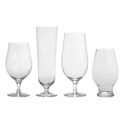 Beer tasting kit beer glass 4 pieces, Clear