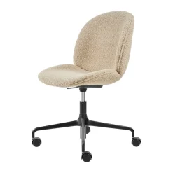 Beetle Meeting Chair office chair fully upholstered, Karakorum dedar 003-black legs