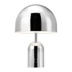 Bell Portable LED table lamp 28 cm, Silver