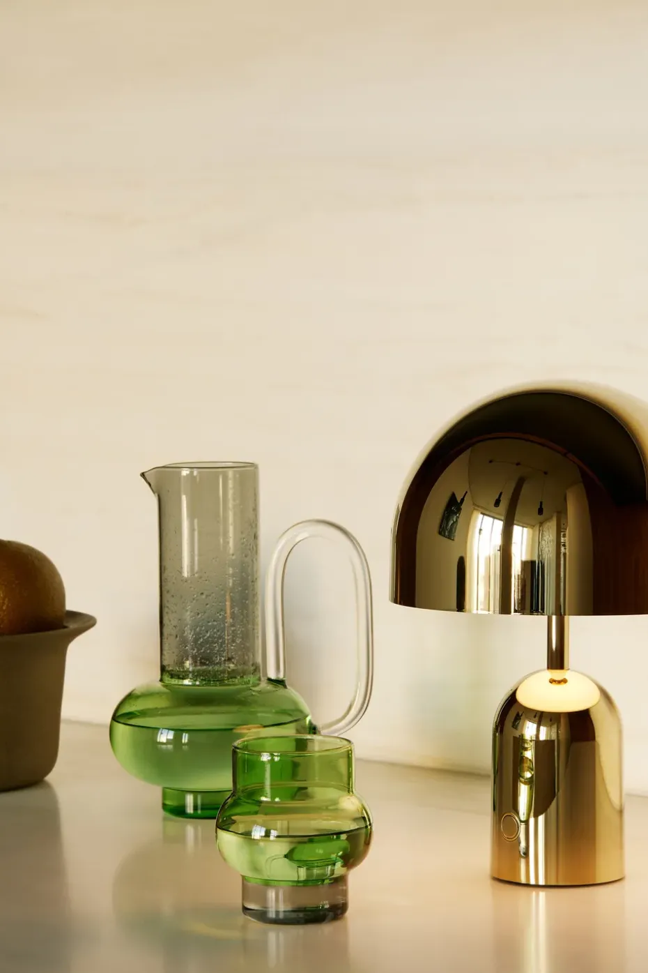 Bell Portable table lamp, Gold