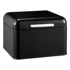 Bella bread bin carbon steel 20x20 cm, Black