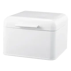 Bella bread bin carbon steel 20x20 cm, White