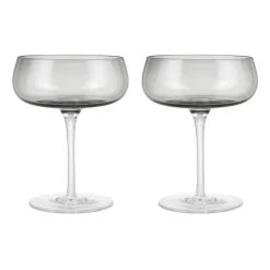 Belo champagne coupe glass 20 cl cl 2 pack, Smoke