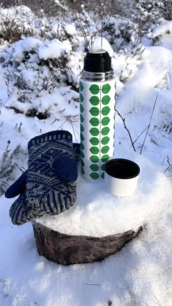 Berså thermos 0.75l, White-green