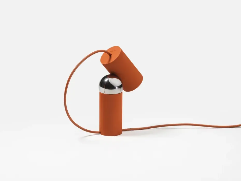 Bilboquet table lamp, Tomato