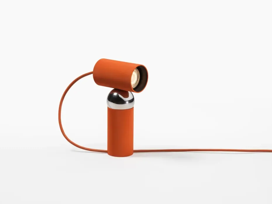 Bilboquet table lamp, Tomato