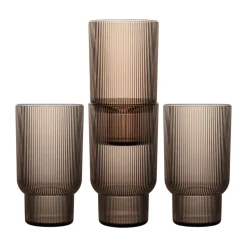 Billi drinking glass 43 cl 4-pack, Brown