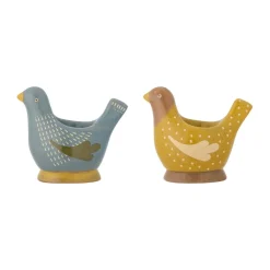Birdy egg cup 2-pack, Blue-yellow