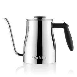Bistro swan neck kettle 8 copper, Chrome