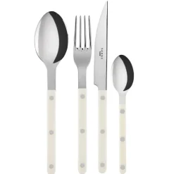 Bistrot cutlery shiny 24 pcs, ivory