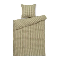 Bæk&Bølge bed set 150x210 cm, Green-light pink