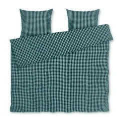 Bæk&Bølge bed set 220x220 cm, Green-light blue