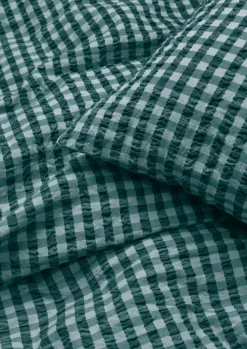 Bæk&Bølge bed set 220x220 cm, Green-light blue