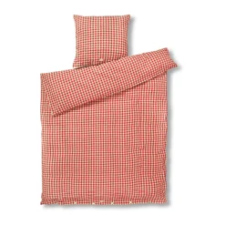 Bæk&Bølge bed set 150x210 cm, Red-yellow