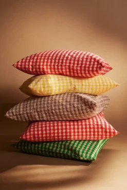 Bæk&Bølge bed set 220x220 cm, Red-yellow