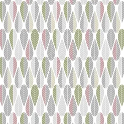Blader fabric, pink-grey-green