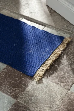 Blid door mat 80x50 cm, Blue