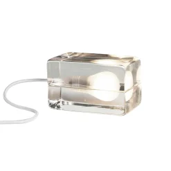 Block Lamp, white cord
