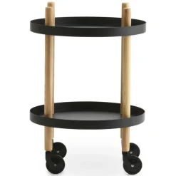 Block table Ø45 cm, black