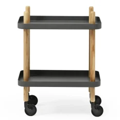 Block table, dark grey