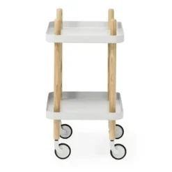 Block table, light grey