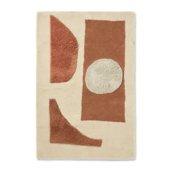 Bloco tufted rug, Blush-off white, 80x120 cm